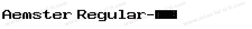 Aemster Regular字体转换